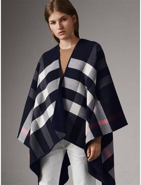 burberry poncho reversible|burberry inspired poncho.